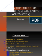 3 Tipos de Movimiento Ecuaciones