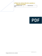 Diagrama de Flujo de Extraccio de Caseina