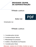 Modelo de Apresentação TCC - Slides