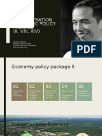 Jokowi's Administration Economic Policy Package