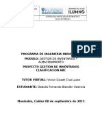 Proyecto Gestion de Inventarios y Almacenamiento Obdulio Fernando Blandon Valencia