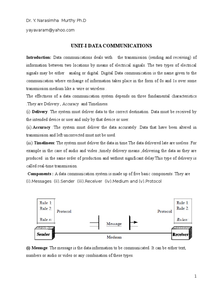 Data Communications Overview and Concepts | PDF | Network Topology ...