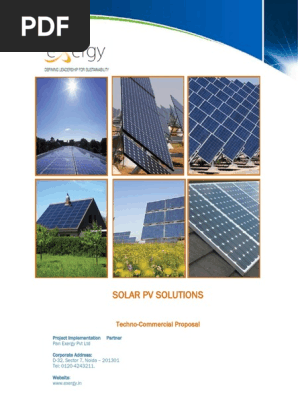 Solar Project Proposalpdf Photovoltaic System Photovoltaics