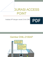 Konfigurasi Access Point Instalasi AP Dengan Merek D-Link DWL-2100AP