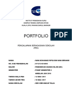 Portfolio: Pengalaman Berasaskan Sekolah (PBS)