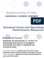 Managerial Accounting, 13 Edition,: Standard Costs and Operating Performance Measures