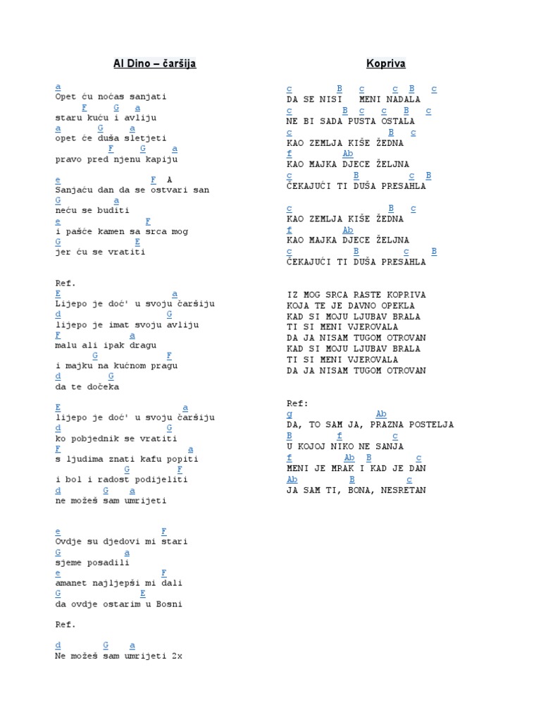 Akordi Za Gitaru | PDF