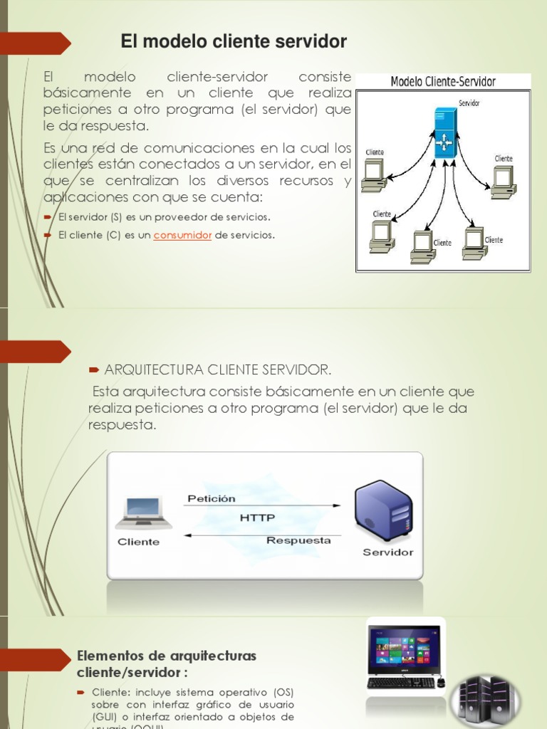 Cliente Servidor | PDF | Modelo cliente-servidor | De igual a igual