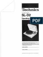 Technics SL D2 Manual PDF