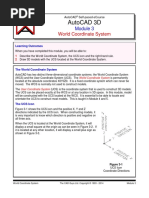 Autocad 3D: World Coordinate System