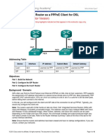 6.3.2.3 Lab - Configuring A Router As A PPPoE Client For DSL Connectivity - ILM PDF