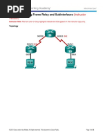 4.2.2.7 Lab - Configuring Frame Relay and Subinterfaces - ILM PDF