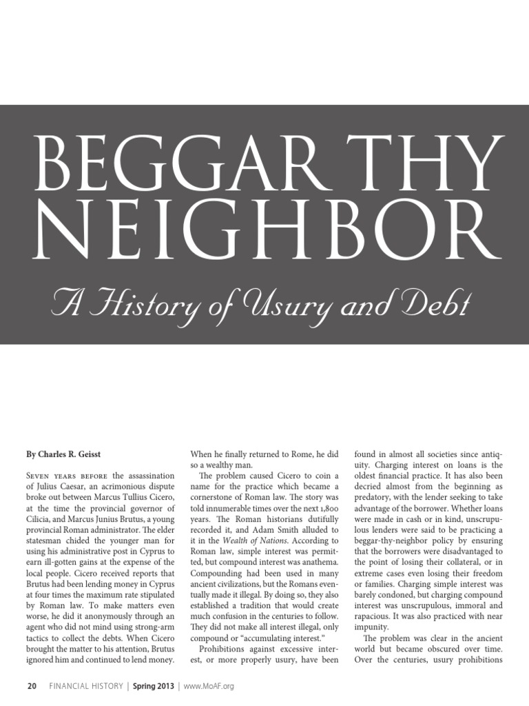 Beggar Thy Neighbor Dictionary – BIXT