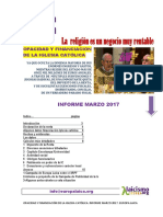 Opacidad y Financiación de La Iglesia Católica 2017