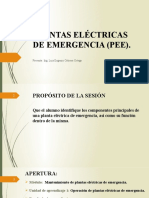 PEE componentes principales planta eléctrica emergencia