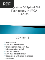 Integration of Spin-RAM Technology in FPGA Circuits - 2