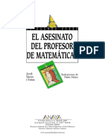 Resumen Libro Asesinato Profesor Matematicas