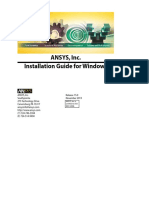 ANSYS, Inc. Installation Guide For Windows