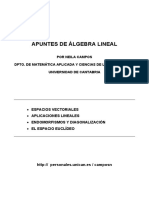 Álgebra Lineal Notas