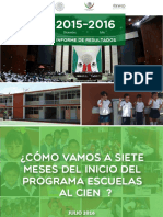 INIFED Eficiencias Informe de Resultados 2015-2016