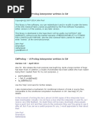 C#Prolog - A Prolog Interpreter Written in C#: John Pool Amersfoort Netherlands J.pool@ision - NL