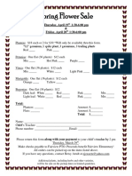 Spring Flower Sale Order Form2017