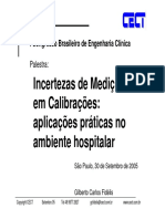 Incertezas de Medições em Calibrações PDF
