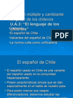 Variantes Del Español de Chile