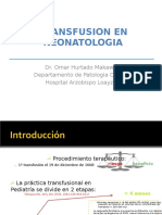 Transfusion en El RN