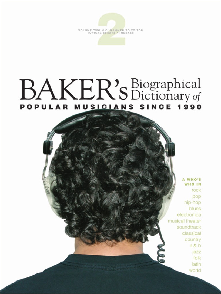 Bakers Biographical Dictionary of Popular Musicians 1990 Vol1 A-L PDF PDF Rock Music Hip Hop Music pic