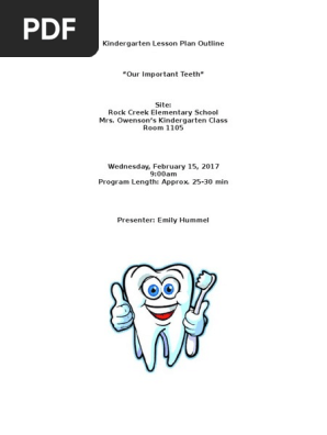 kindergarten lesson plan 