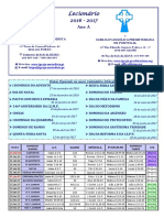 Lecionário 2016-2017 Ano A para Igrejas Metodista e Presbiteriana