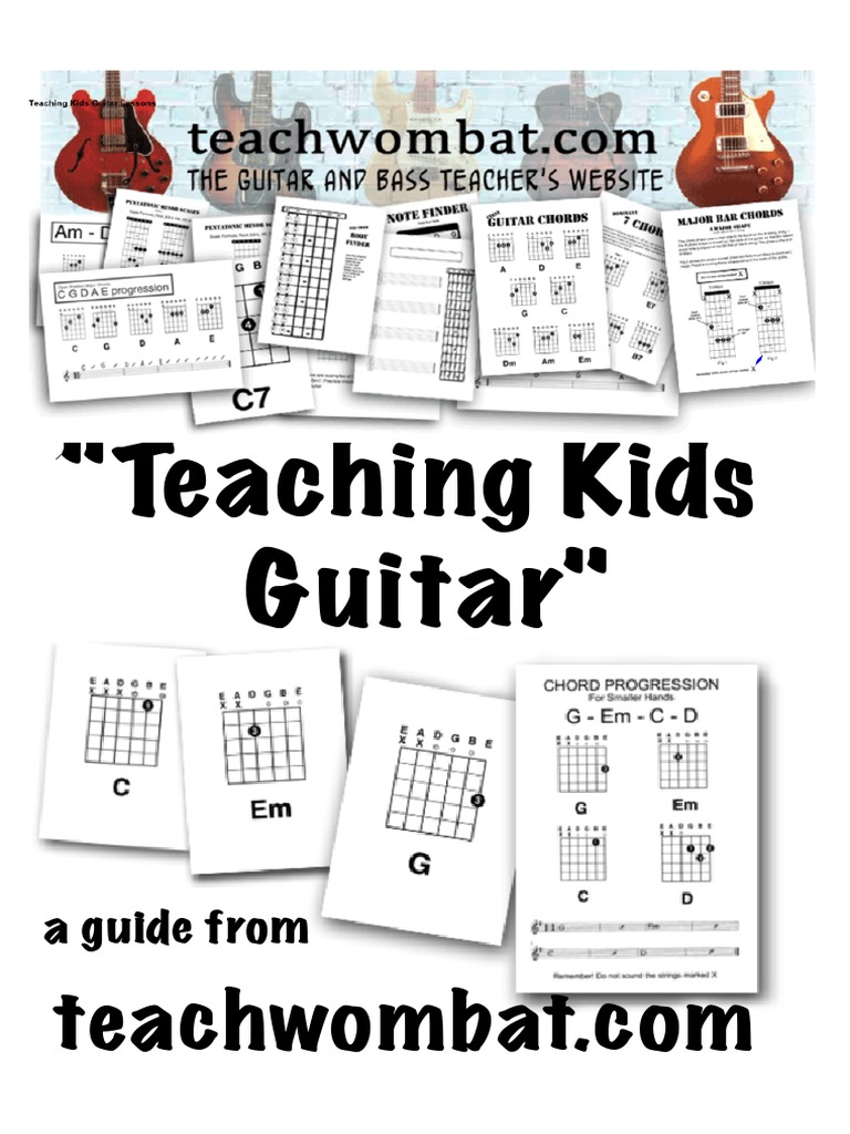 Teaching Kids Guitar | Guitars | Chord (Music)