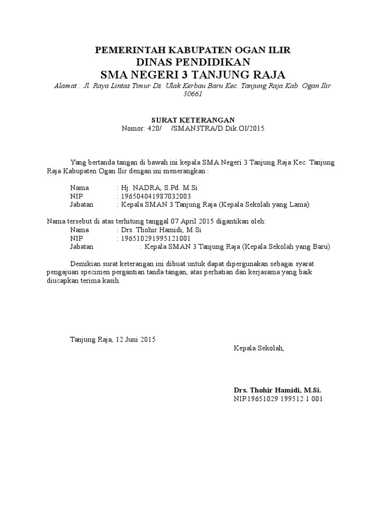 Contoh Surat Permohonan Perubahan Specimen Ttd Contoh Surat Resmi akan mengantarkan Anda ke tahapan bagaimana menulis surat resmi dengan baik dan benar.