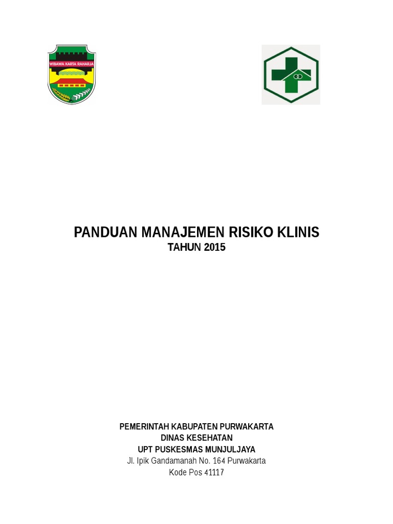 Panduan Manajemen Risiko Klinis