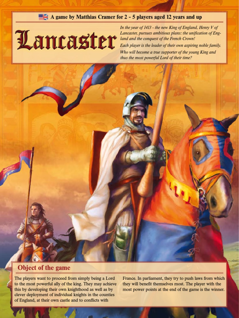 Lancaster Rules PDF House Of Lancaster Knight