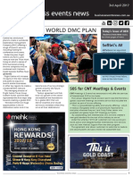Business Events News for Mon 03 Apr 2017 - Flight Centre world DMC plan, SOS for CWT Meetings 