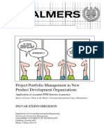 Project Portfolio Management in New Product Development Organizations