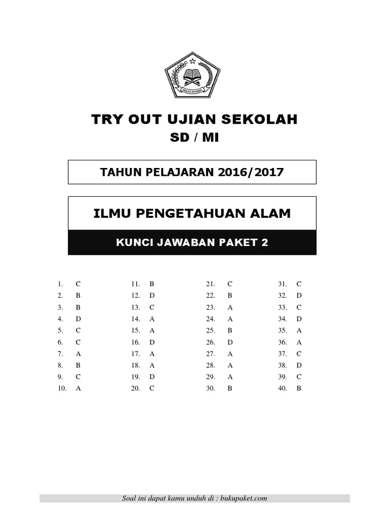 Kunci Jawaban Ipa Paket 2 Pdf