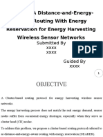 DEARER: A Distance-and-Energy-Aware Routing With Energy Reservation For Energy Harvesting Wireless Sensor Networks