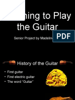 Learning To Play The Guitar: Senior Project by Madeline Klein