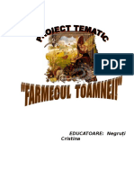 Proiect Tematic Farmecul Toamnei