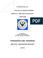 Contoh Panduan Rekam Medis 2005 2010