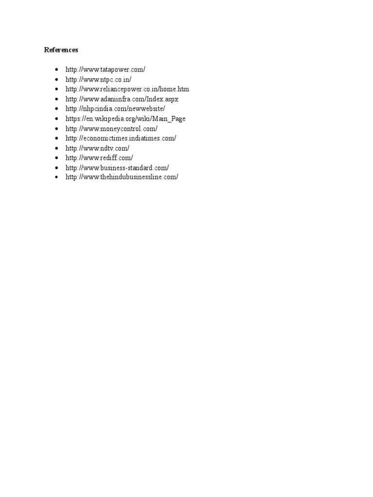 Key Energy Sector References in India | PDF | Business
