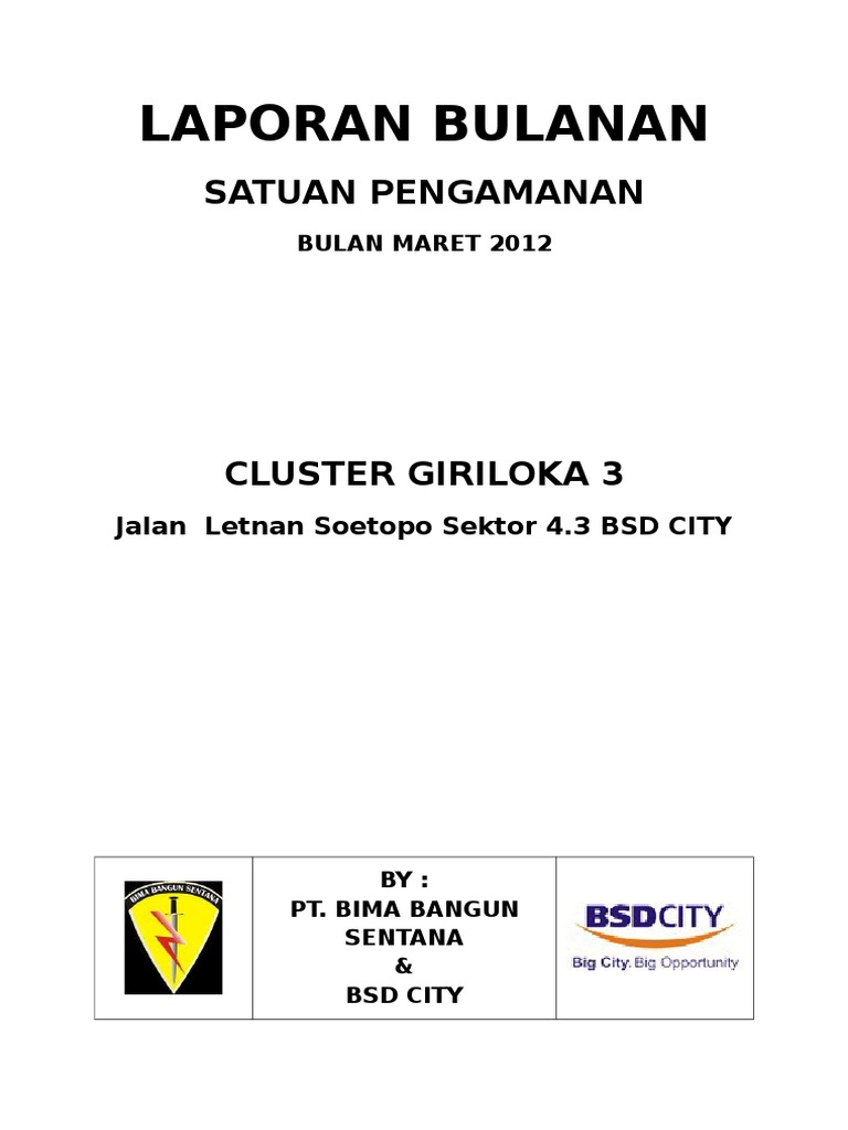 Laporan Bulanan