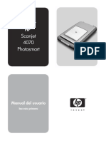 Manual HP Scanjet 4070 Photosmart Scanner
