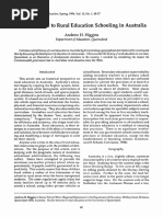 A Background to Rural Education Schooling in Australia