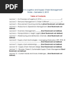 Introduction To Logistics and Supply Chain Management Notes - Semester 2, 2015