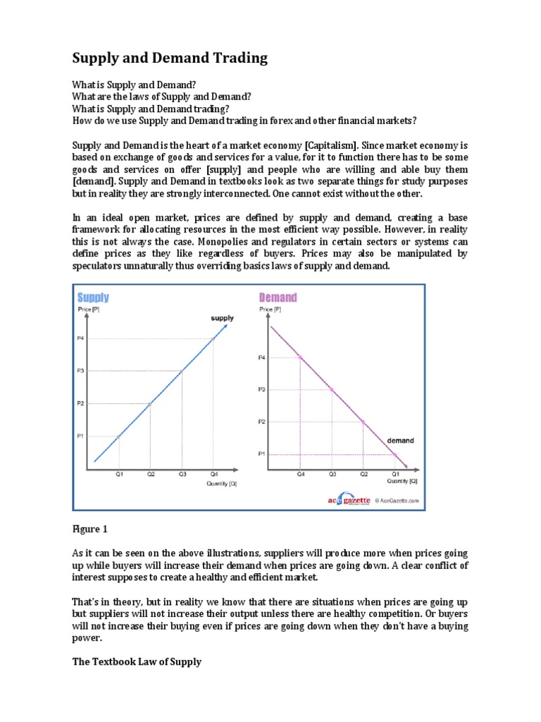 supply and demand assignment pdf