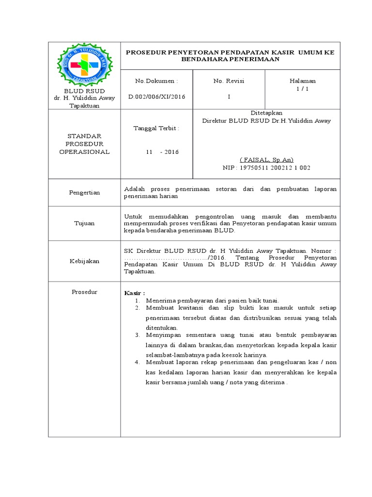 Laporan Penerimaan Dan Pengeluaran Kas - Seputar Laporan